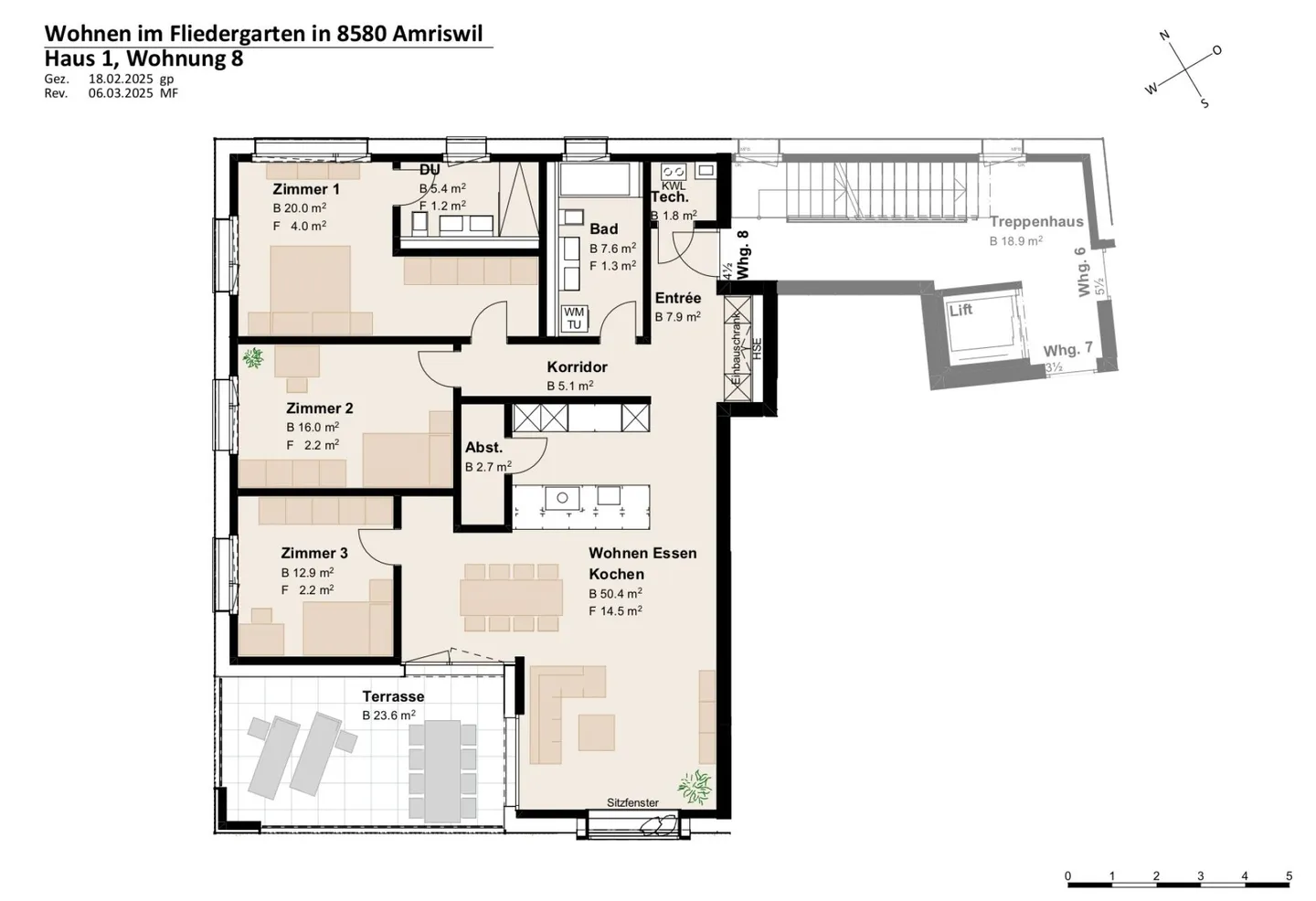 New construction project "Fliedergarten" - modern living with style and sustainability - high-quality upper floor apartment - Photo 5 of 12