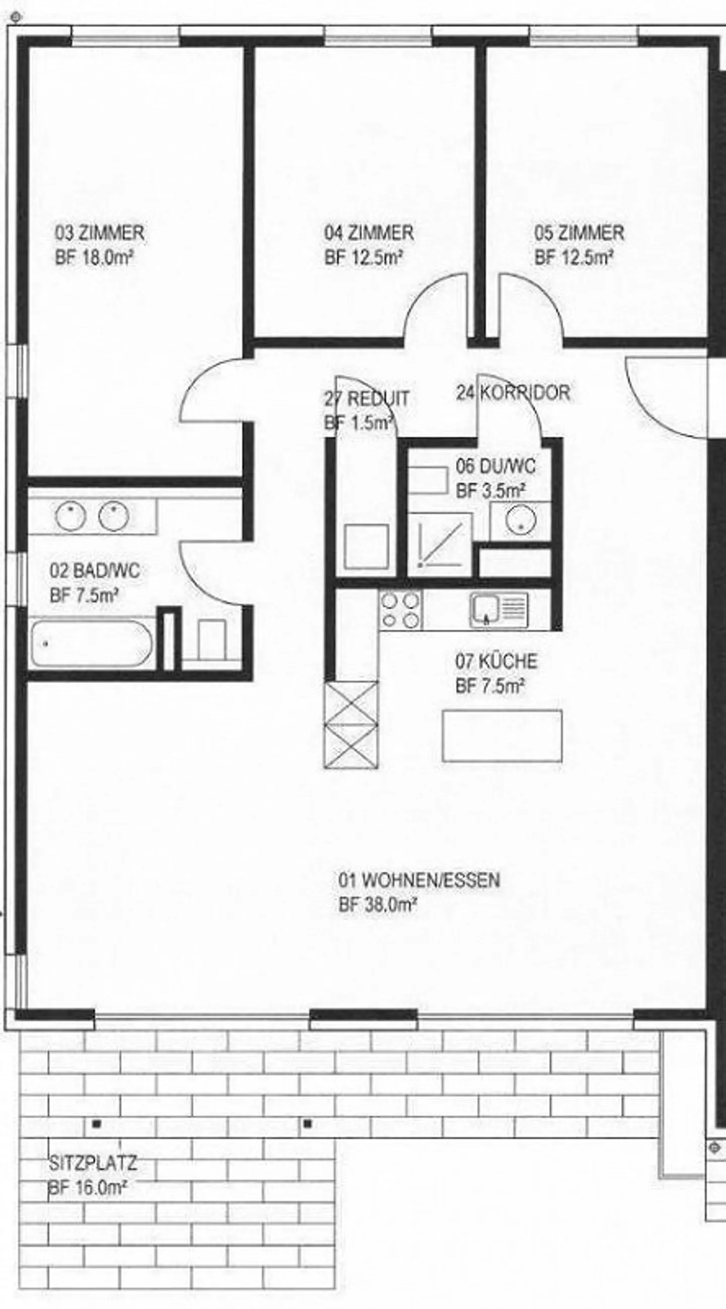 Appartement moderne de 4,5 pièces au standard de propriété à Rapperswil - Photo 7 sur 7
