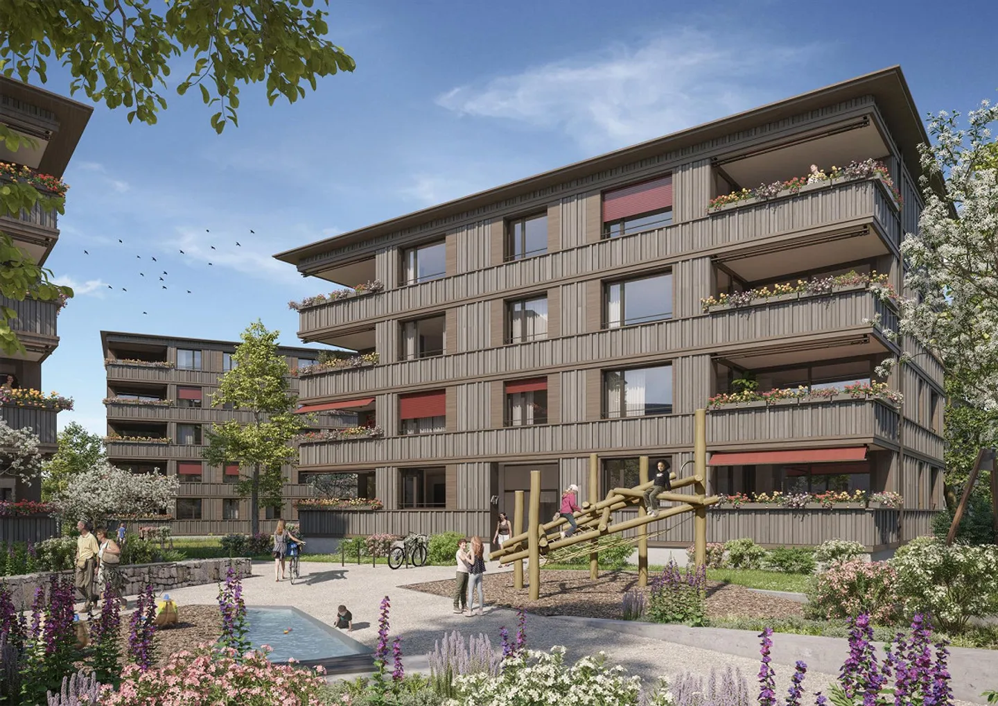 Appartamento nuovo attraente in standard di proprietà - Foto 3 di 4