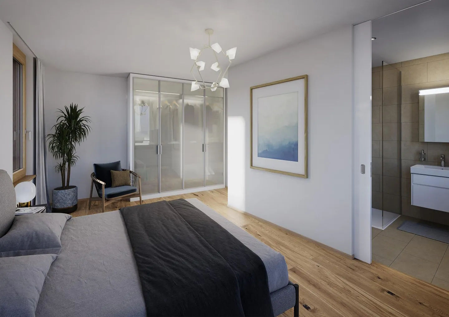 Appartamento nuovo attraente in standard di proprietà - Foto 2 di 4