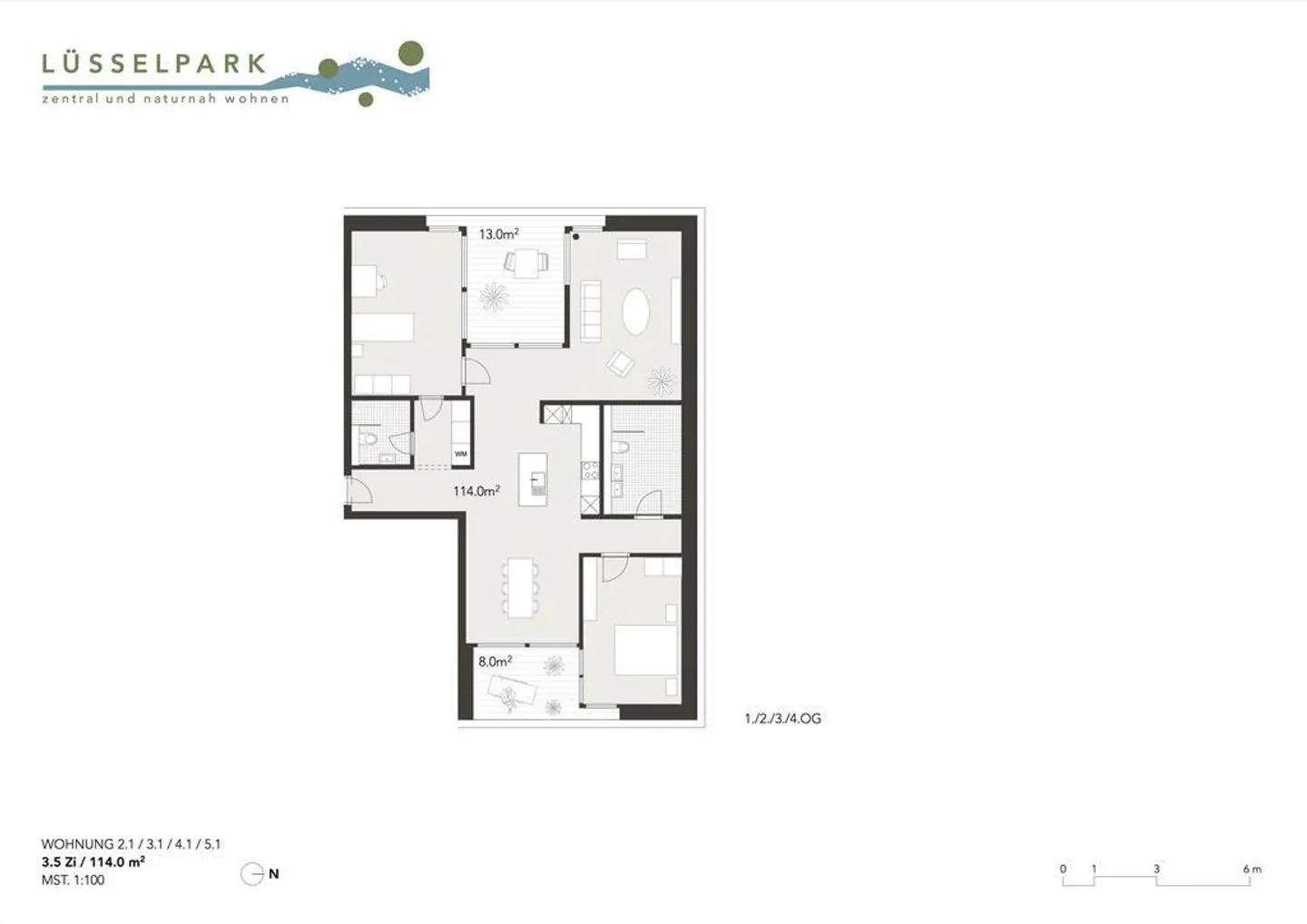 Vie moderne directement sur la Lüssel avec deux balcons - Photo 8 sur 8