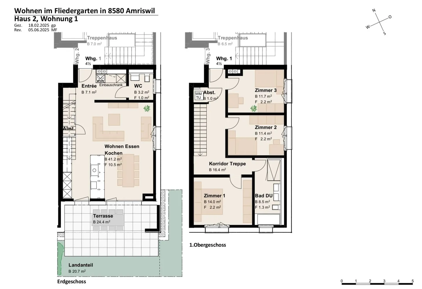 Moderne Garten-Maisonette in Amriswil - Foto 5 von 12