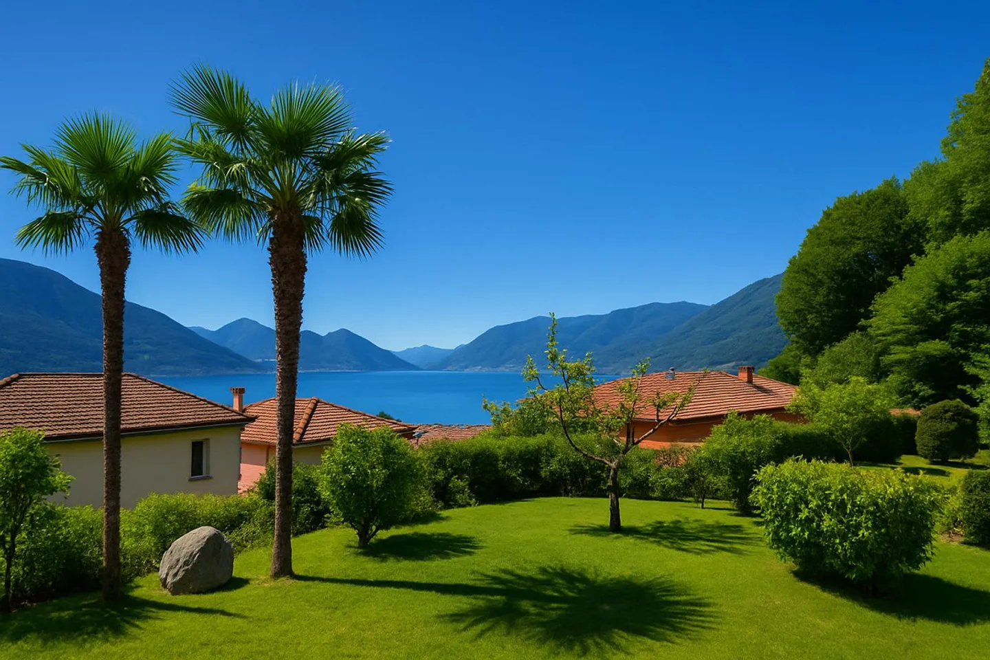 2A - Appartamento 2.5 con vista lago, terrazza e giardino - Foto 5 di 8