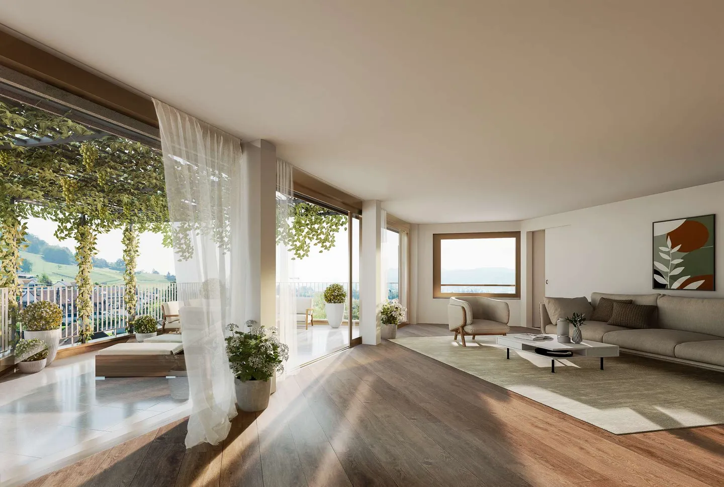 Modern Living over 2 Floors - 3.5-Room Maisonette 'To the Vines', Weiningen - Photo 9 of 13