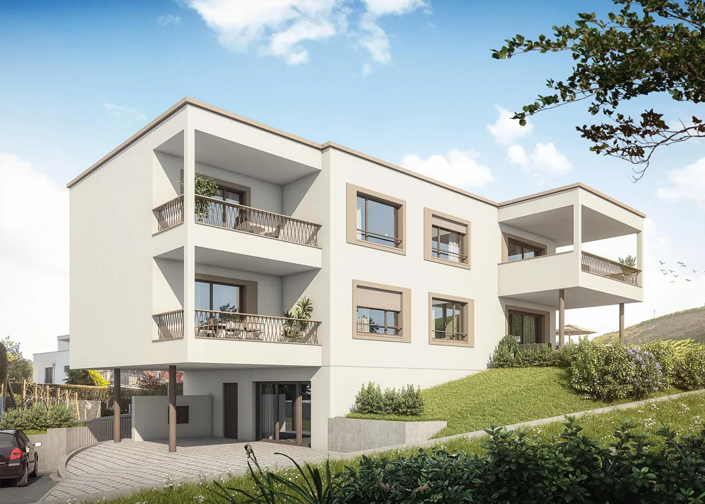 Appartement moderne de 4,5 pièces en rez-de-chaussée dans une maison bifamiliale - Photo 10 sur 10