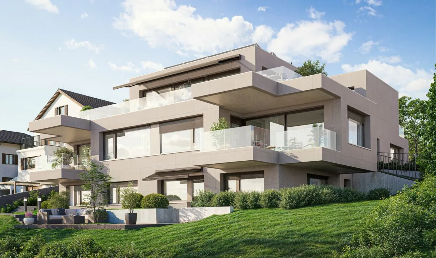 Première location : Appartement de jardin exclusif avec vue panoramique - Photo 1 sur 5