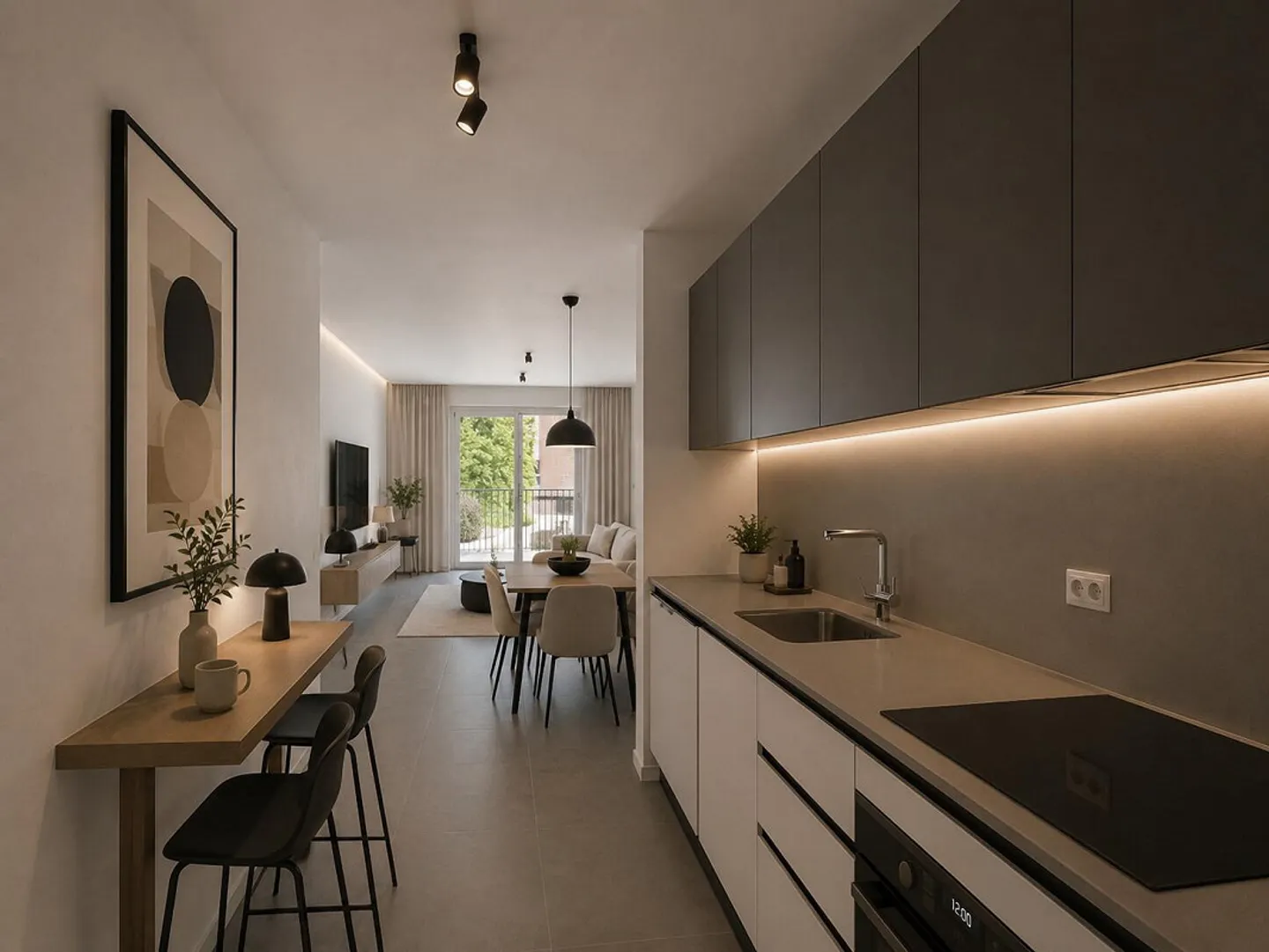 Appartamento moderno con tre balconi - Foto 3 di 13