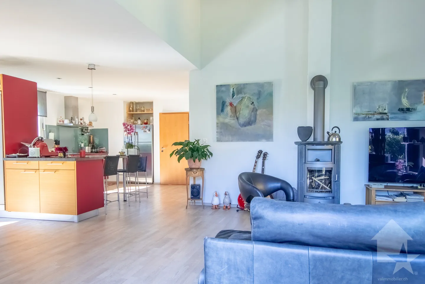 Splendida villa di 4,5 p + annesso, tranquilla, soleggiata, vista - Foto 6 di 13