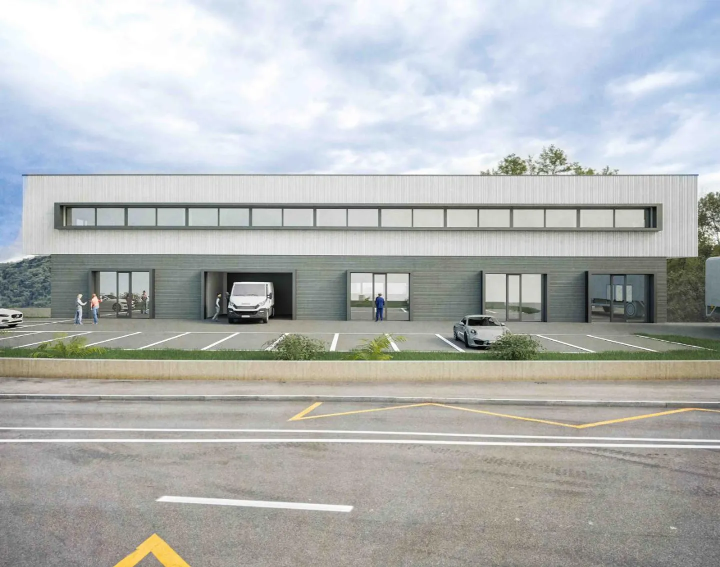 «Stabile commerciale di nuova costruzione a Stabio» - Foto 1 di 2