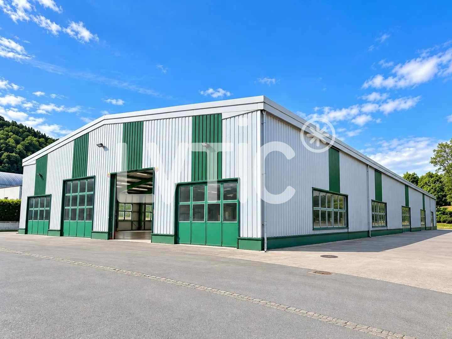 Industrial building of 2100 m2 on a plot of 4700 m2 for rent in Moudon - Photo 1 of 16
