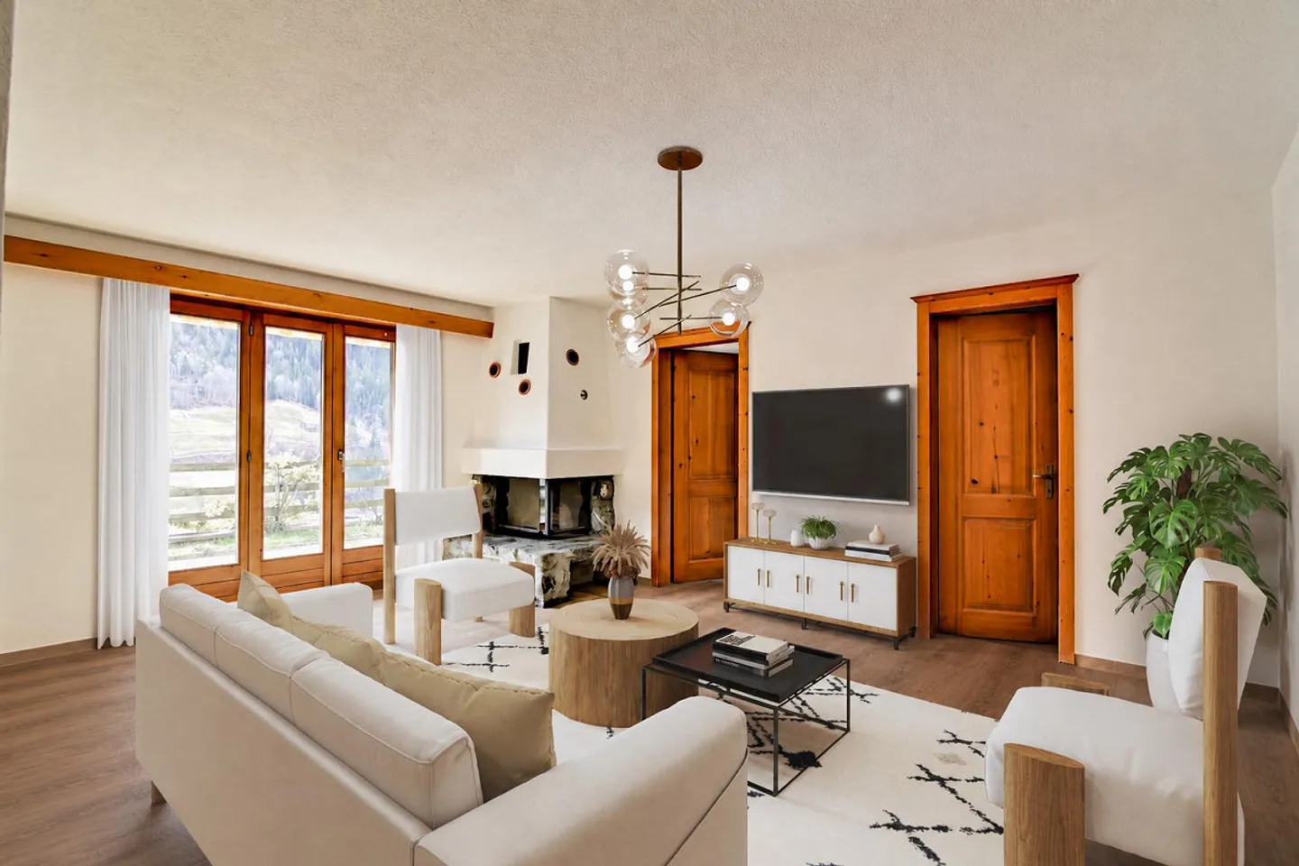Renovated 3.5 room apartment on the ground floor in Küblis for rent - Photo 1 of 16