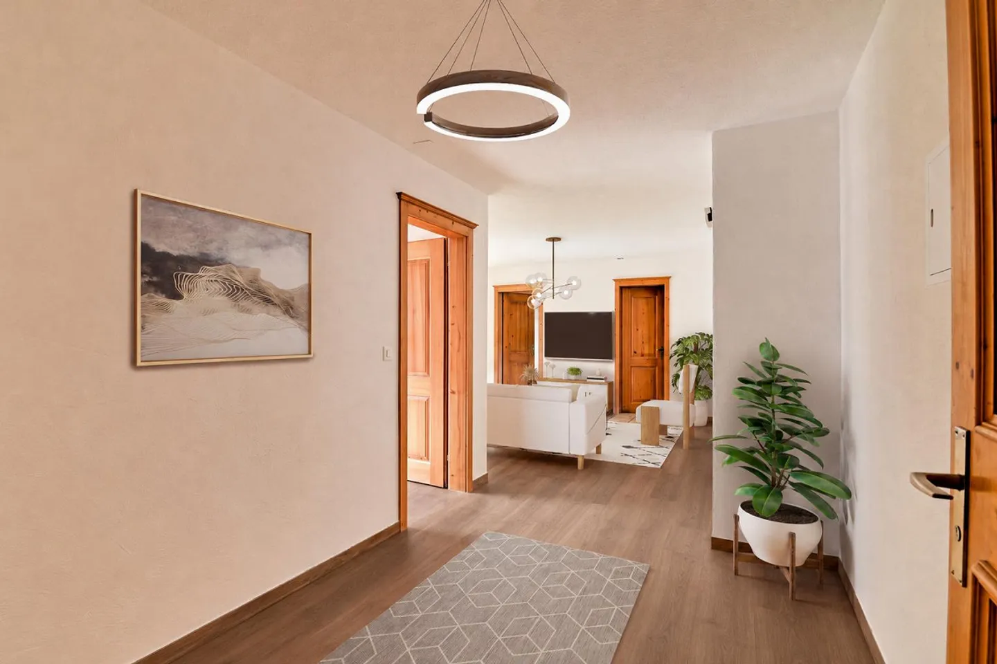 Renovated 3.5 room apartment on the ground floor in Küblis for rent - Photo 2 of 16