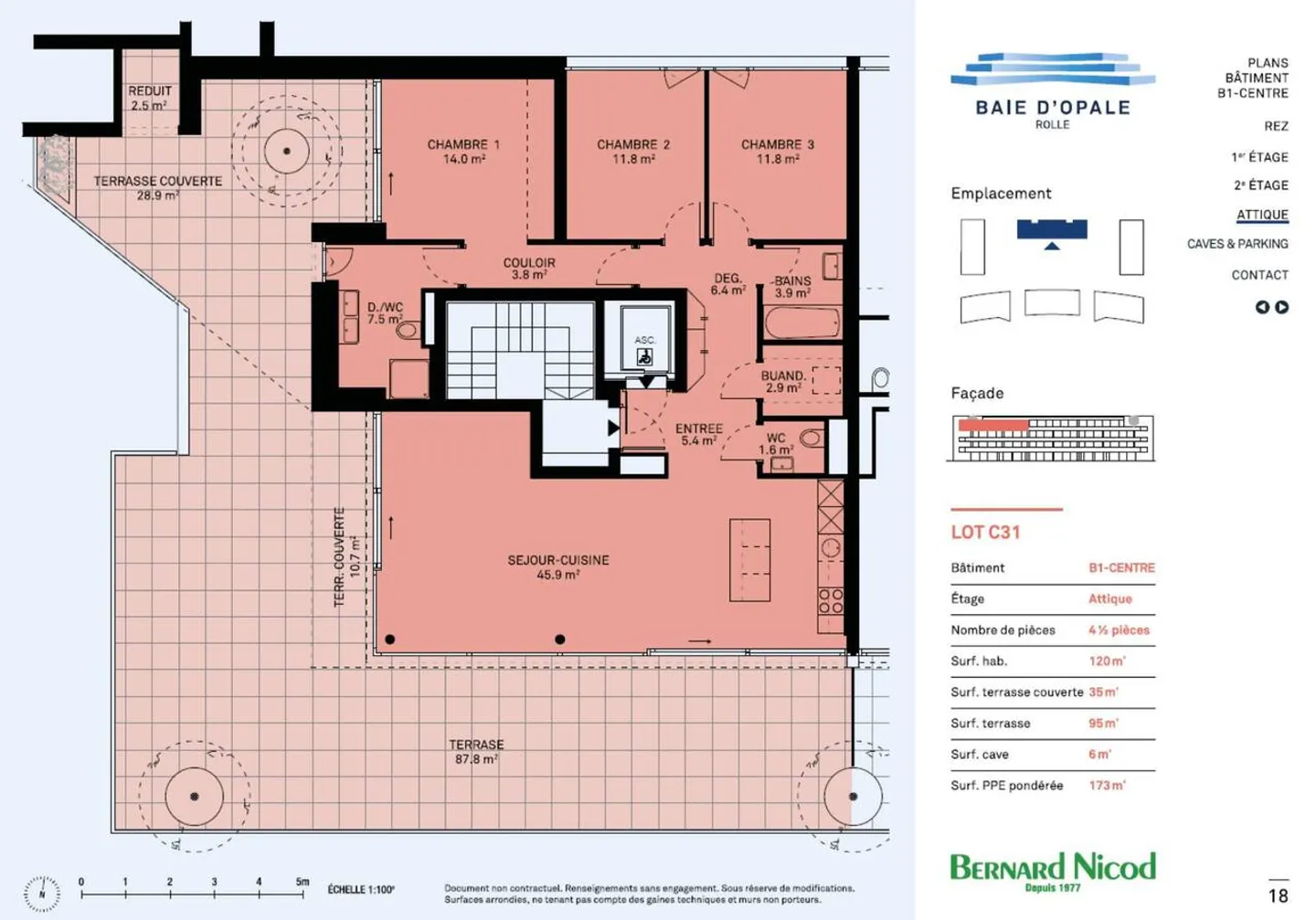 Geräumige 4,5-Zimmer NEU-Penthouse mit Terrasse, nur einen Steinwurf vom Genfersee entfernt - Foto 2 von 7