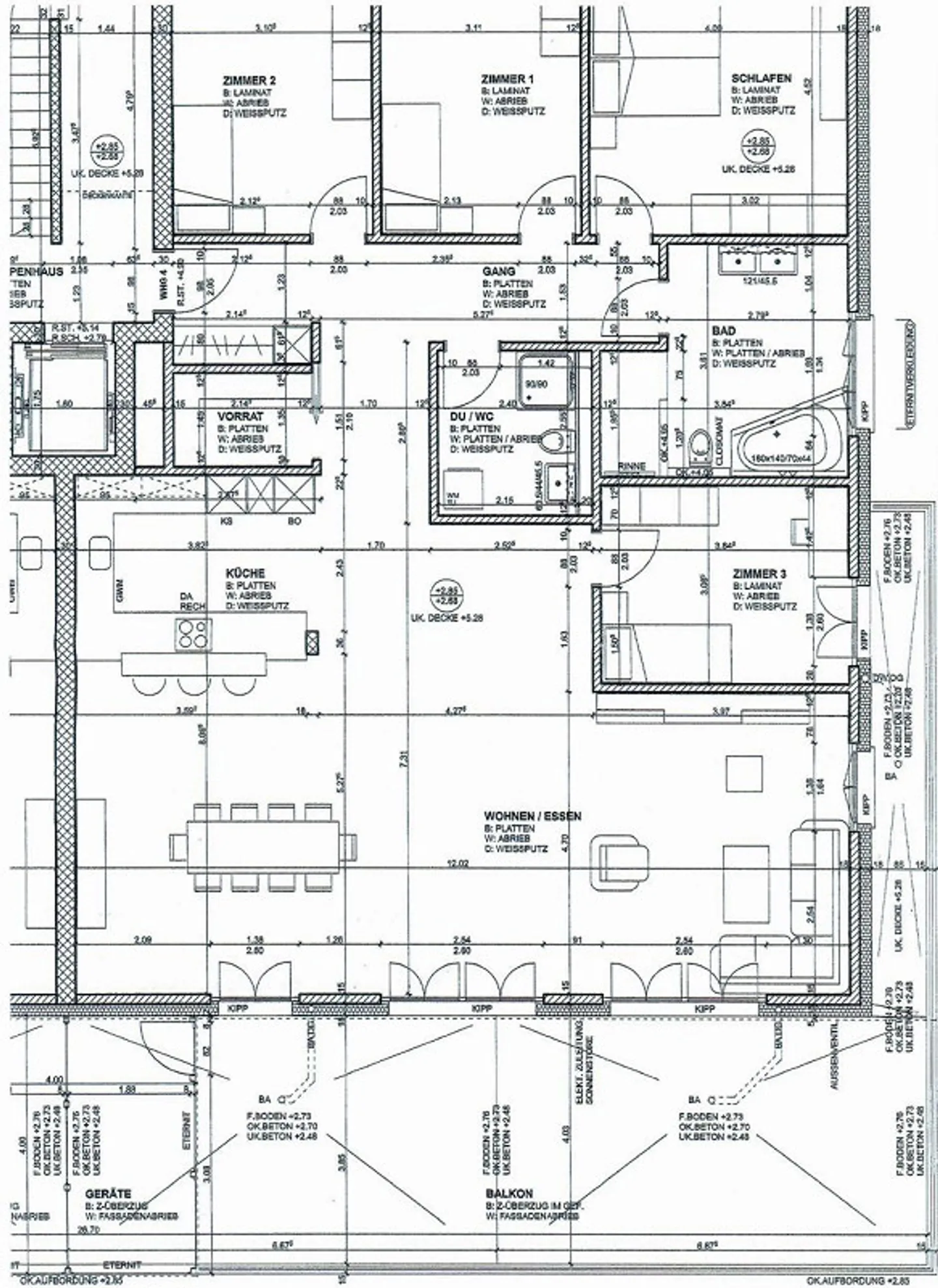 Exklusive 5.5 Zimmer Terrassenwohnung mit Berg- und Panoramasicht - Photo 18 sur 21