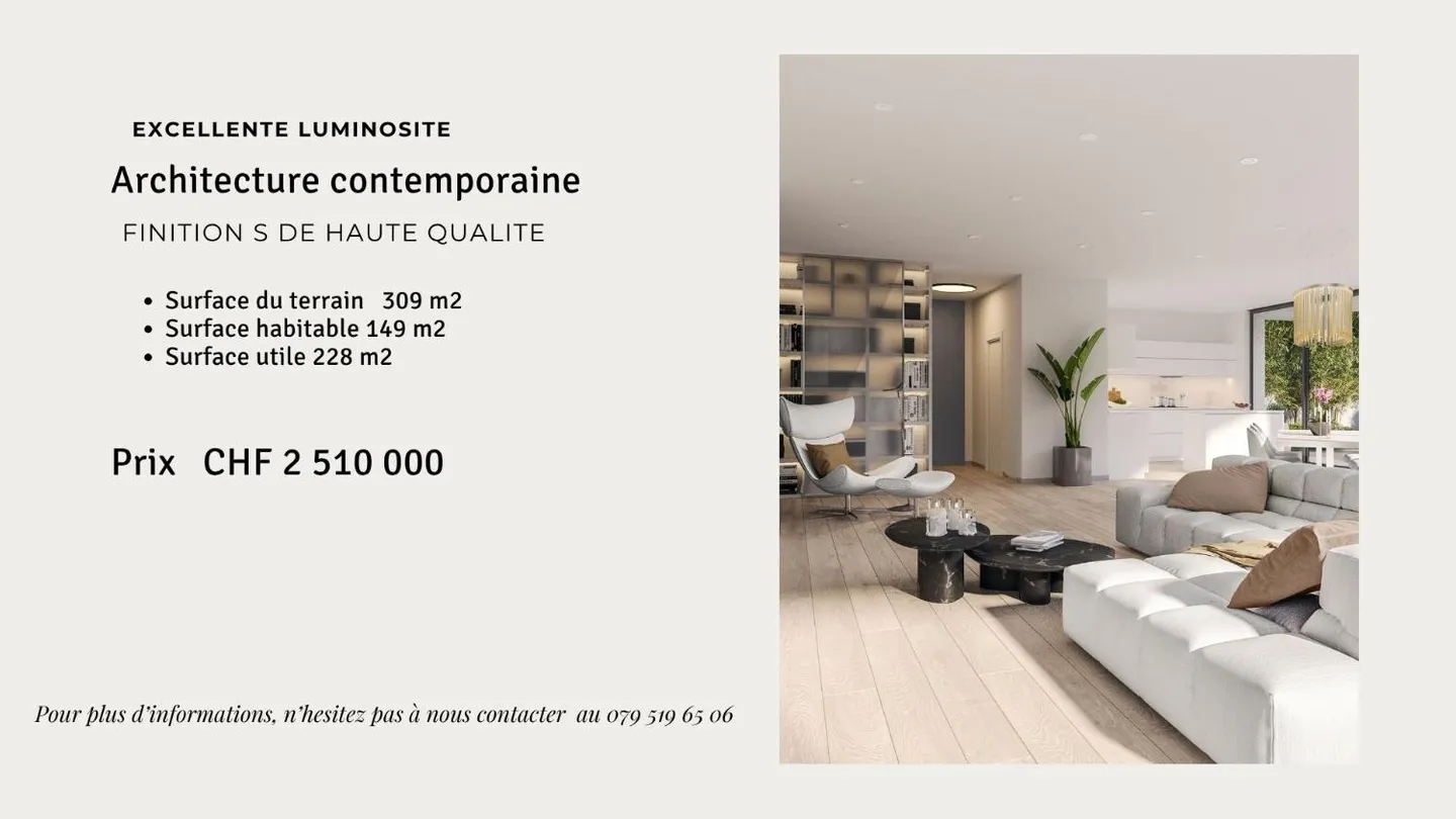 Neue Promotion auf dem Plateau de Vessy: prächtige Villa A - Foto 4 von 9