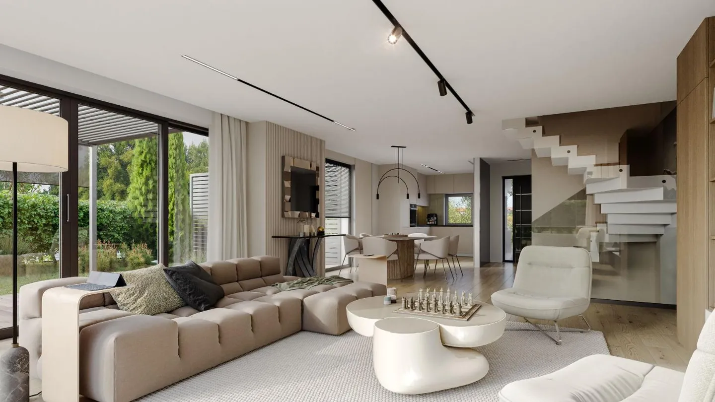 Neue Promotion auf dem Plateau de Vessy: prächtige Villa A - Foto 6 von 9