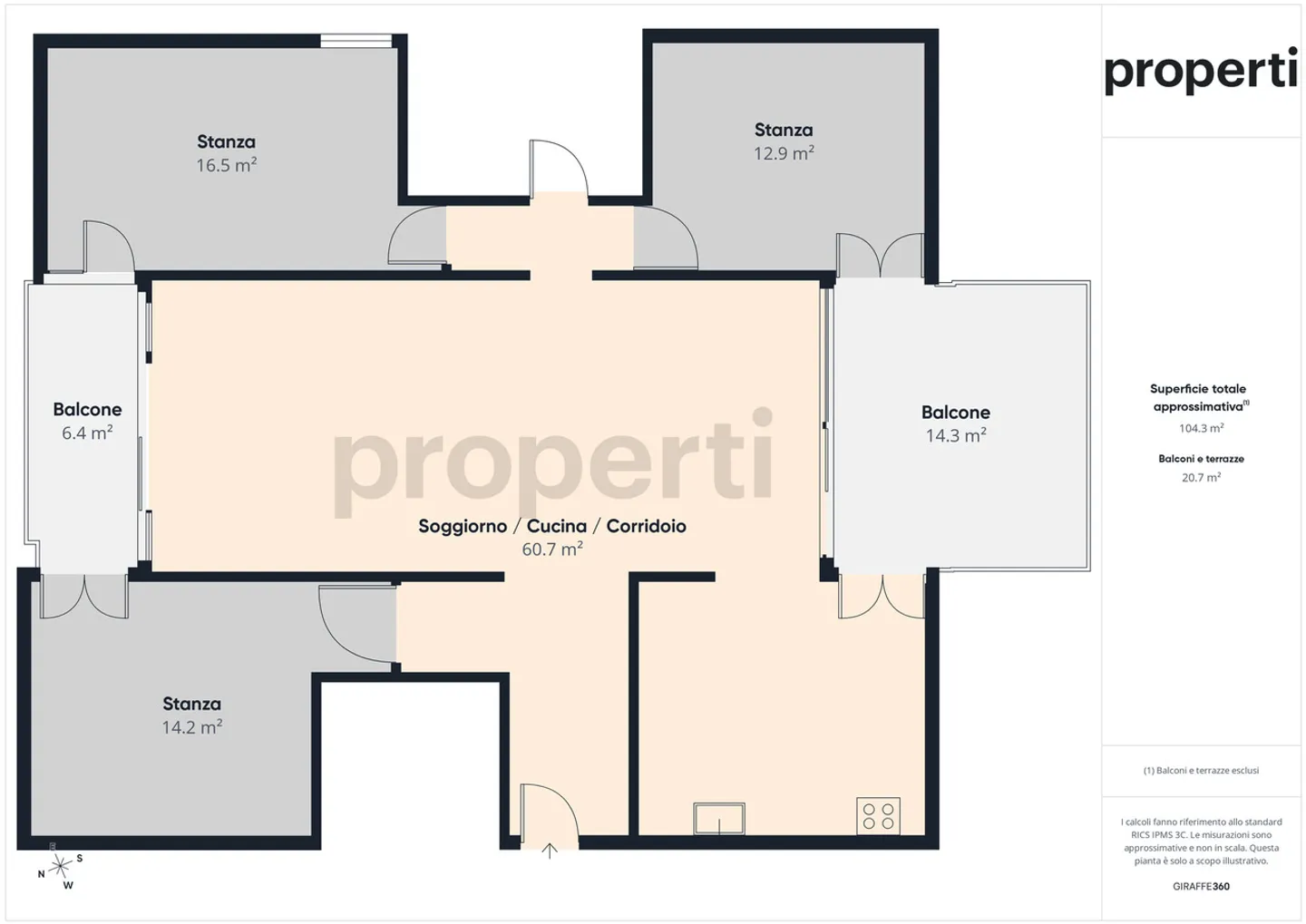 Appartamento elegante con vista panoramica - Foto 12 di 13