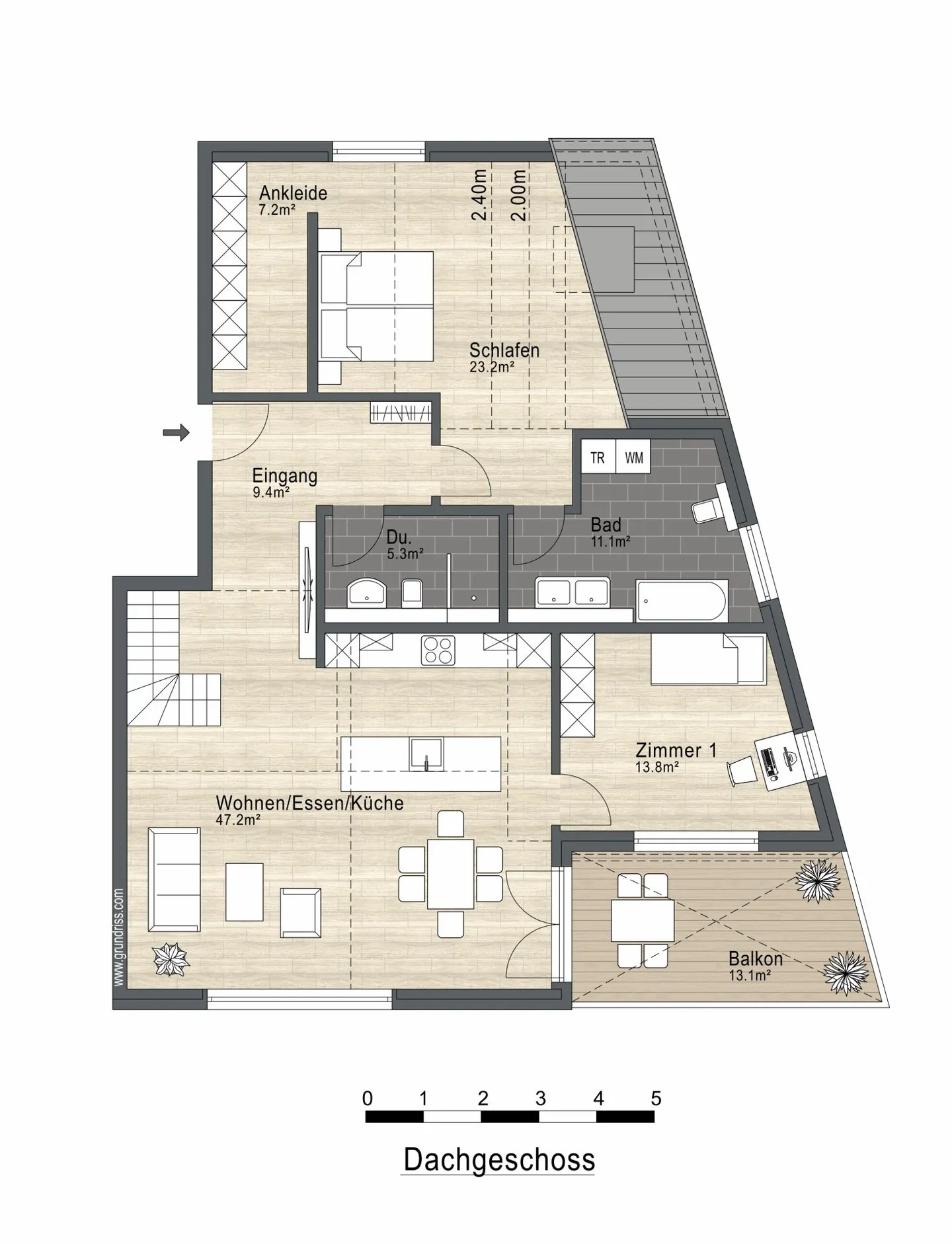 Appartement en attique avec vue panoramique sur les Alpes - Photo 10 sur 12