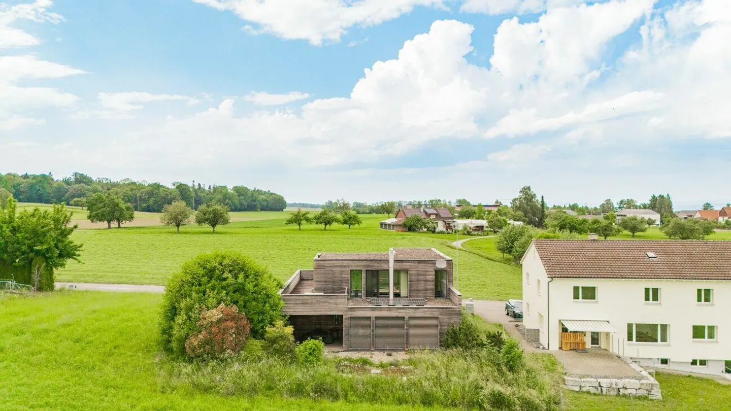 Maison d'architecte de caractère 4.5 pièces - Architecture en bois moderne - Photo 15 sur 15
