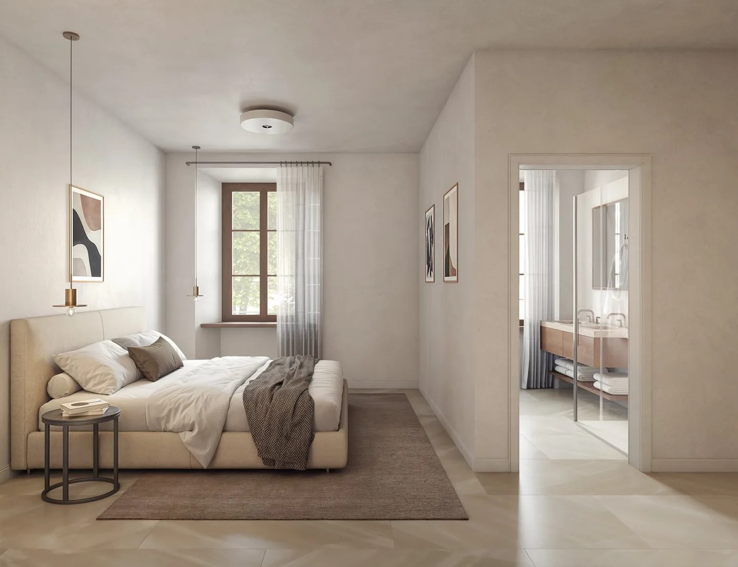 Magnifique appartement de 4,5 pièces dans une maison de campagne historique - Photo 3 sur 3