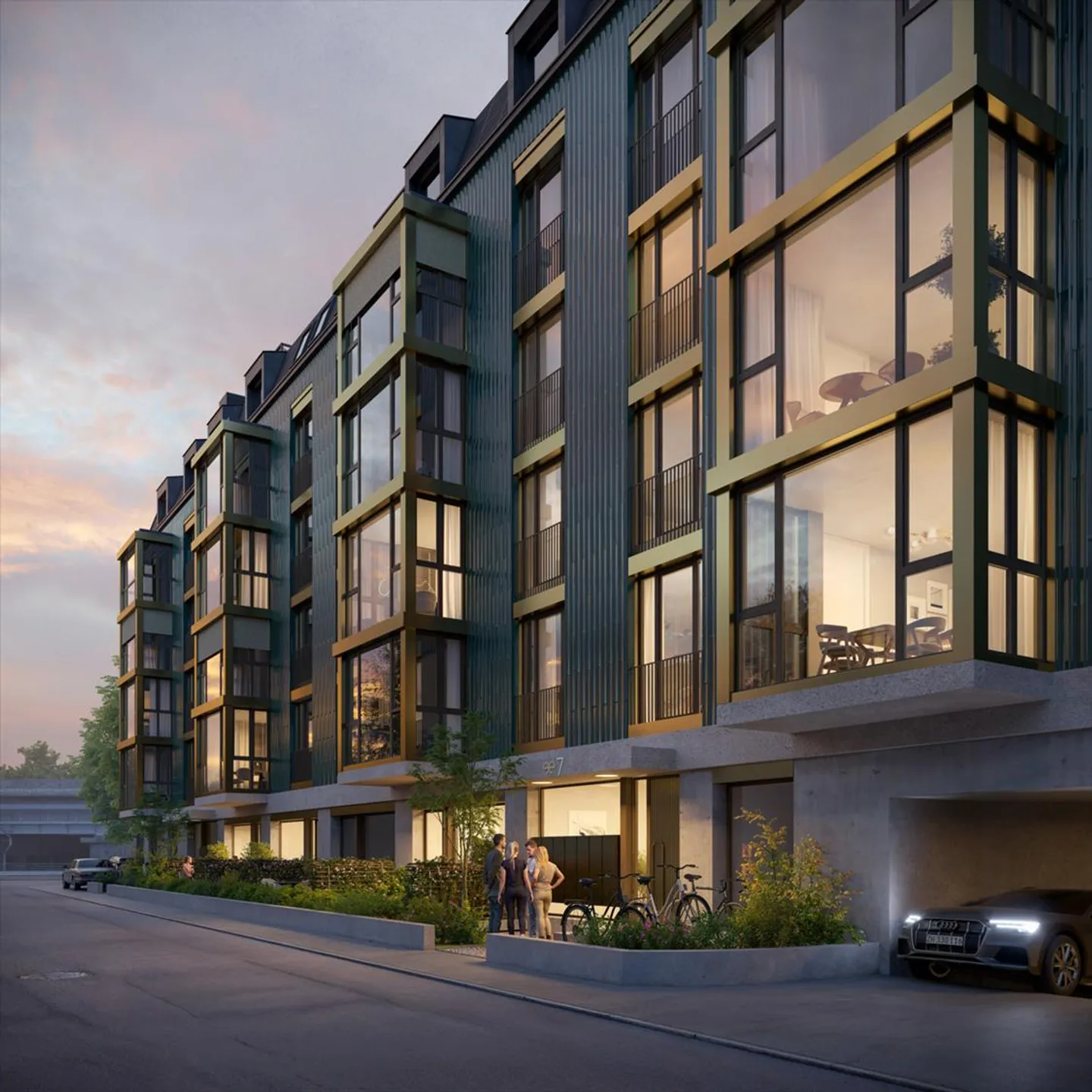 Nuovo progetto di costruzione Eichstrasse Zurigo - Maisonette attico con terrazza - Foto 8 di 11