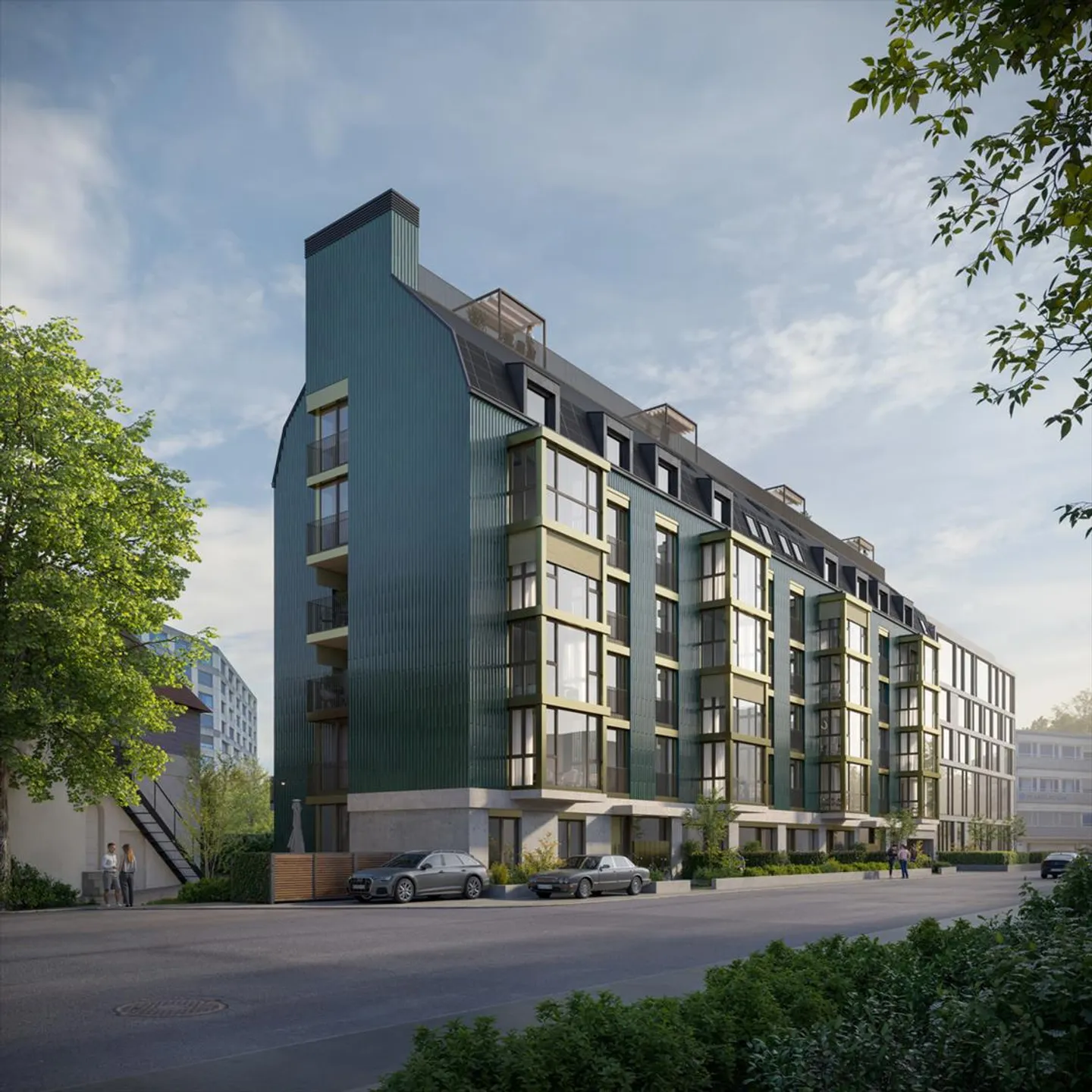 Nuovo progetto di costruzione Eichstrasse Zurigo - Maisonette attico con terrazza - Foto 9 di 11