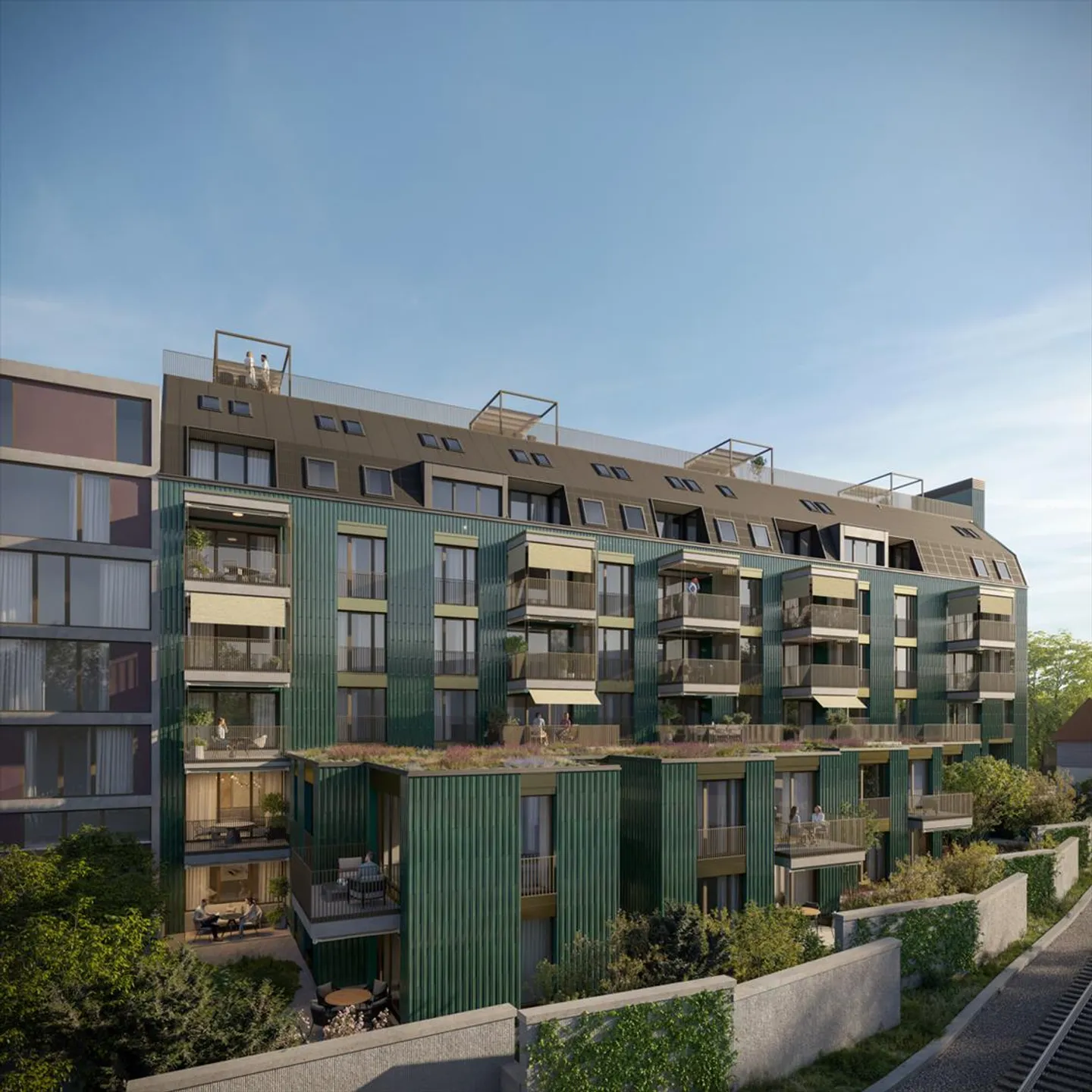 Nuovo progetto di costruzione Eichstrasse Zurigo - Maisonette attico con terrazza - Foto 10 di 11