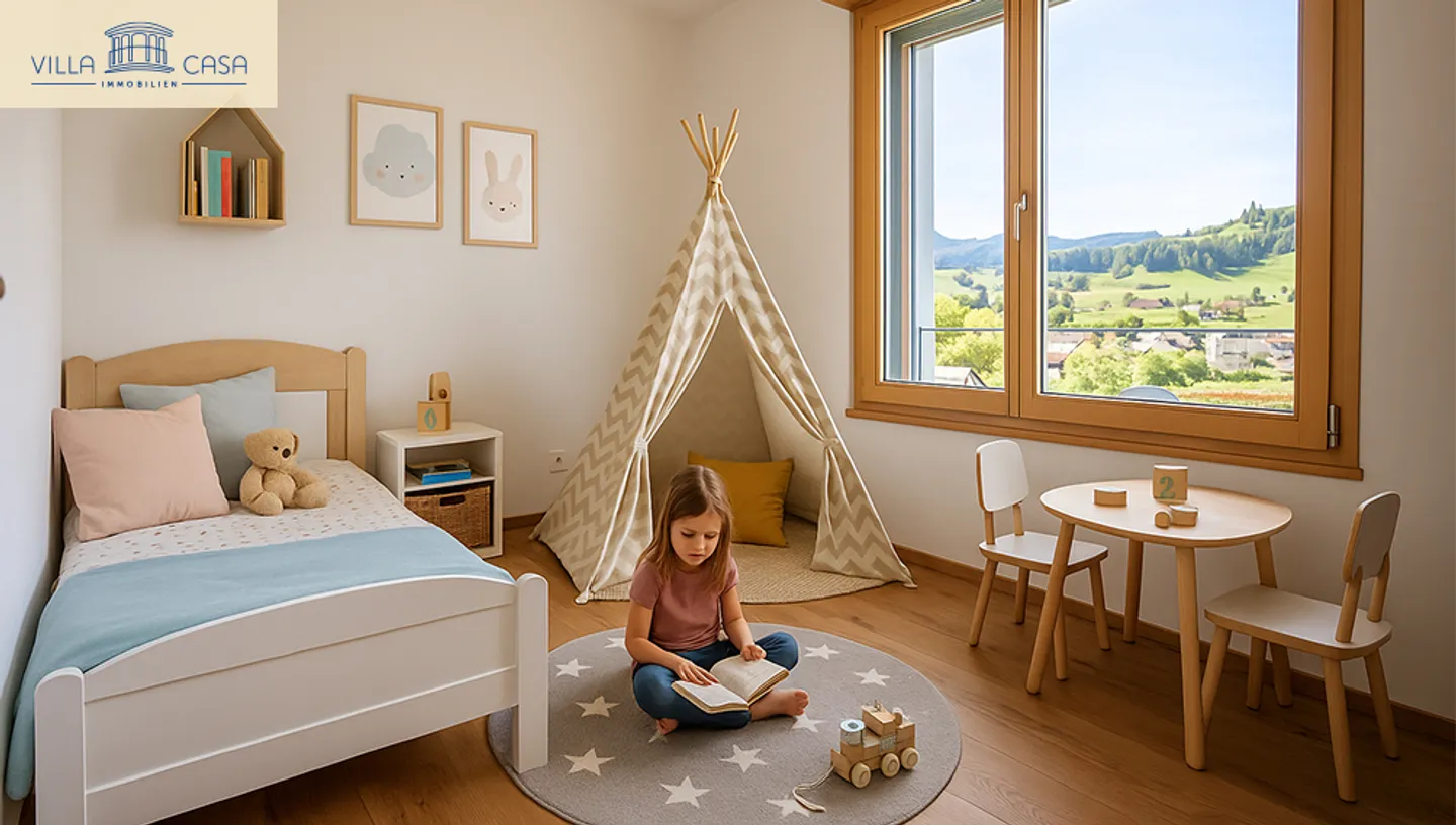 Penthouse moderne de 5,5 pièces avec vue sur la montagne à Riggisberg - Photo 4 sur 12