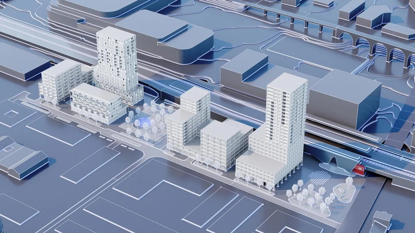 Bureaux à louer dans le futur éco-quartier Central Malley - Photo 2 sur 5