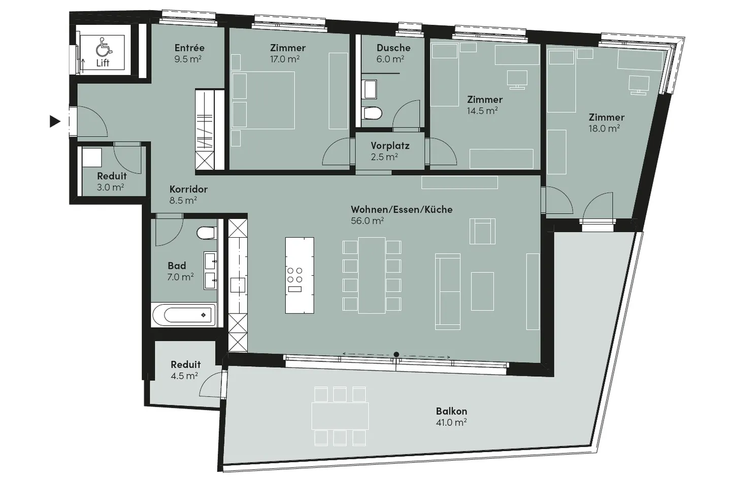 Last 4.5-room apartments in a conveniently located & high-quality new building "chantier" - Photo 2 of 4