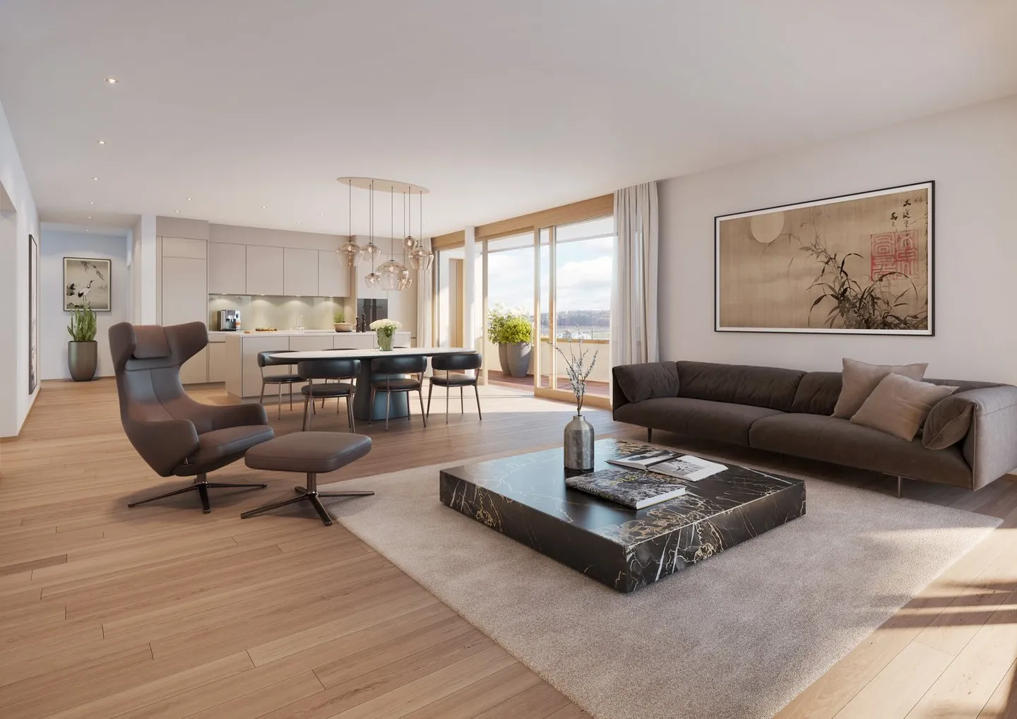 Last 4.5-room apartments in a conveniently located & high-quality new building "chantier" - Photo 3 of 4