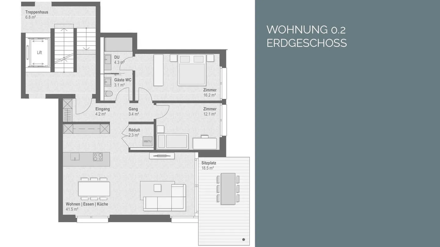 3.5 Zimmer mit aussergewöhnlich grossem Garten – Wohnen im Grünen - Photo 6 of 14