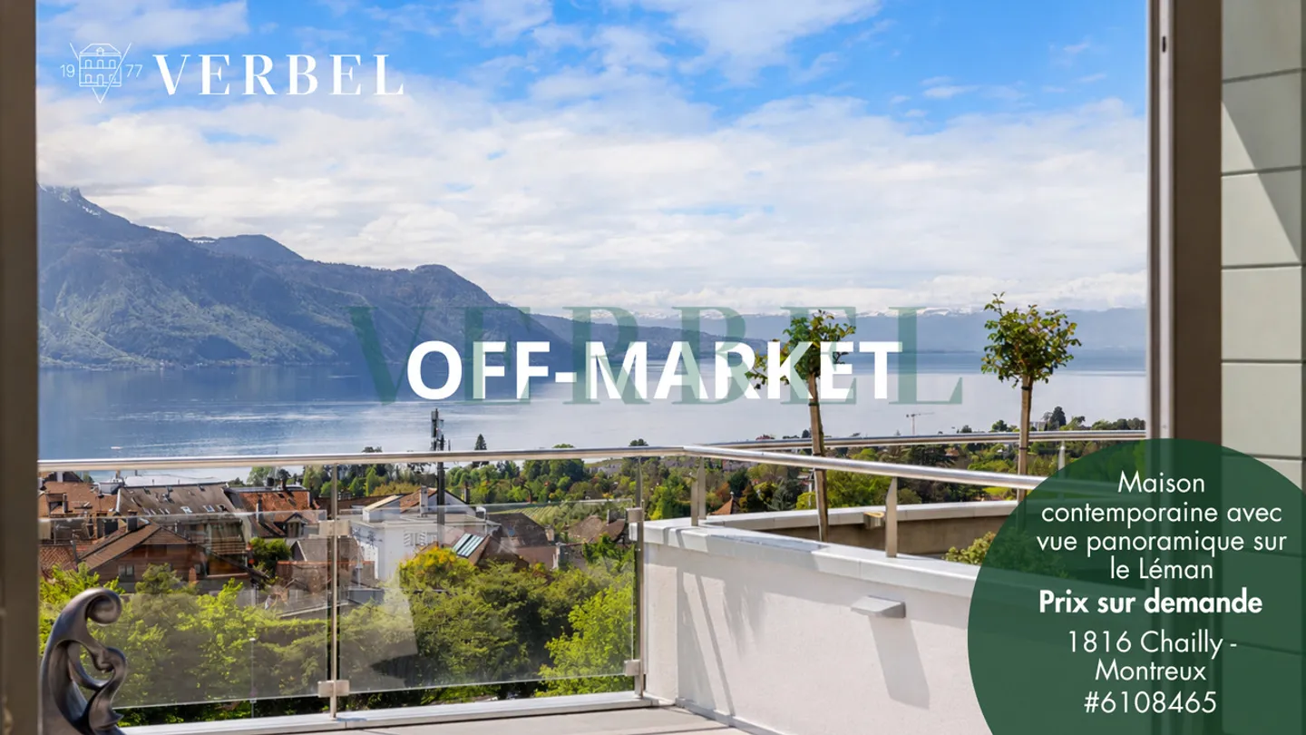 Contemporary House with Panoramic View of Lake Geneva - Photo 1 of 1