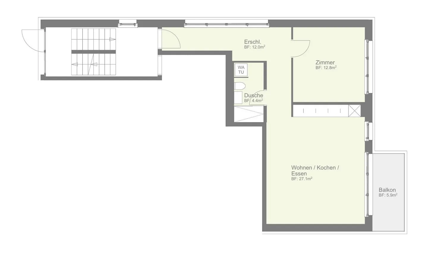 Appartement moderne dans un emplacement central - Photo 5 sur 5