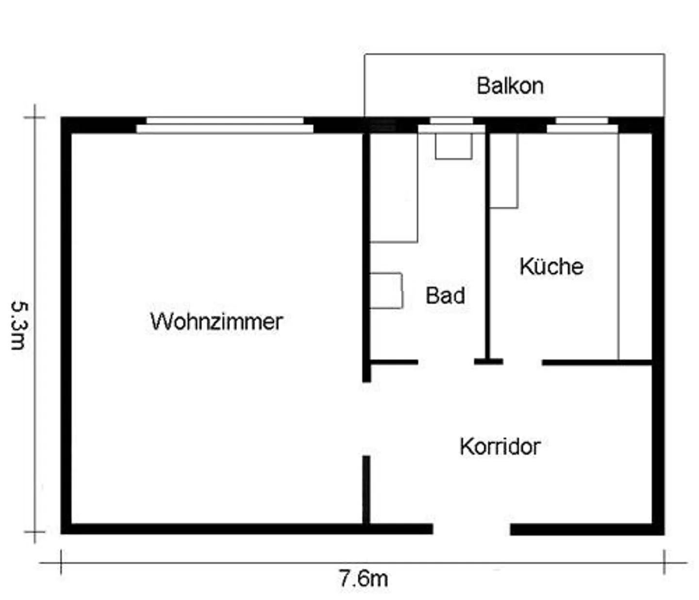 Beautiful 1.5-room apartment in a central location - Photo 5 of 5