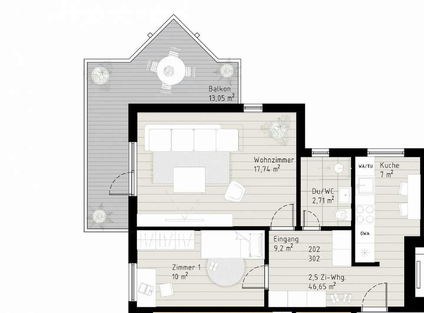 Modern Apartment with Lake View - Photo 7 of 7