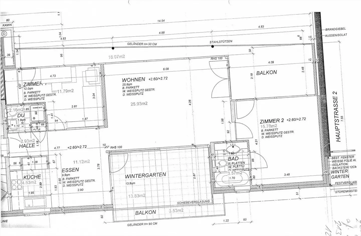 Grand appartement central de 3,5 pièces de 94 m2 au standard de propriété - Photo 13 sur 13