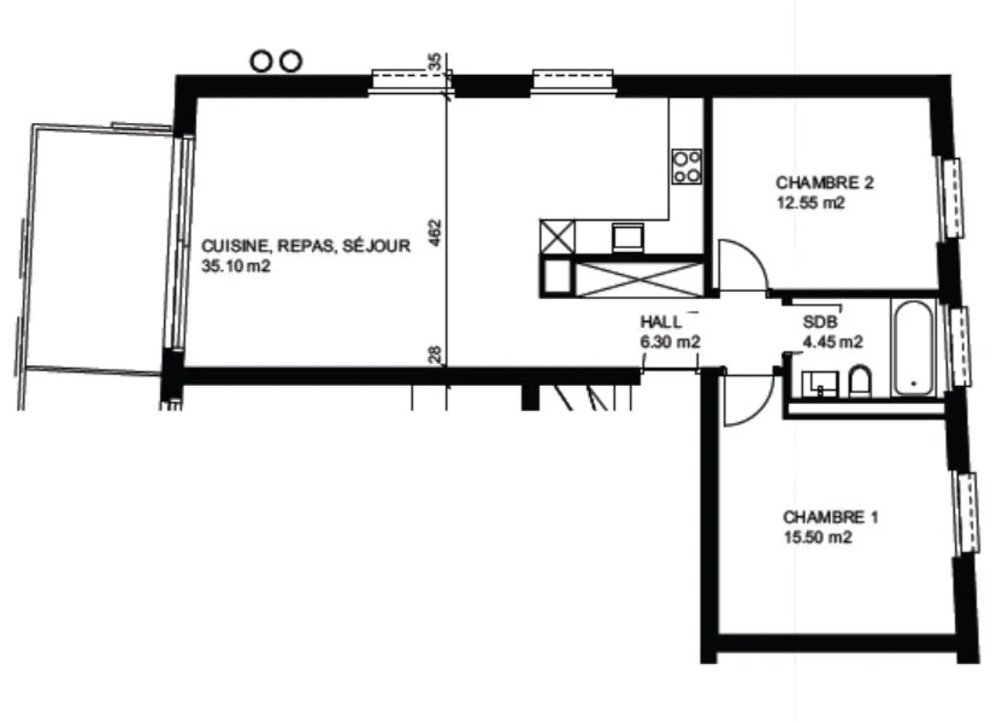 Appartement avec 3.5 pièces - Photo 8 sur 8
