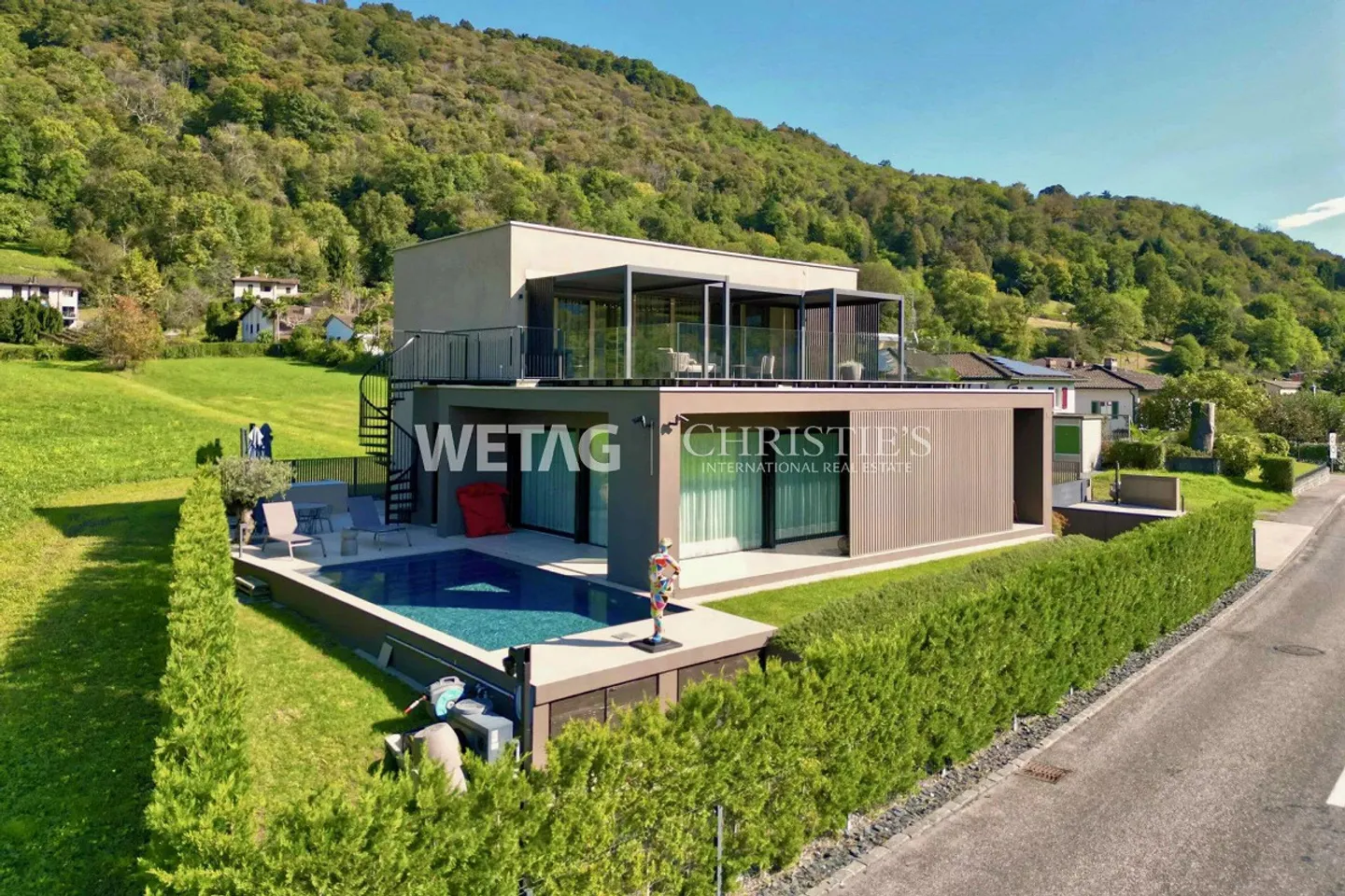Villa de design moderne avec piscine à vendre à Lugano-Sessa - Photo 1 sur 10