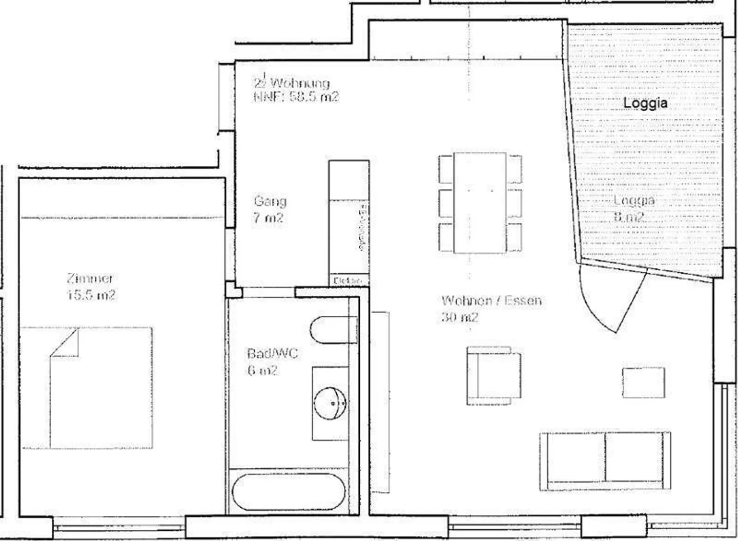 Moderno appartamento di 2,5 stanze in posizione centrale a Chur - Foto 7 di 7