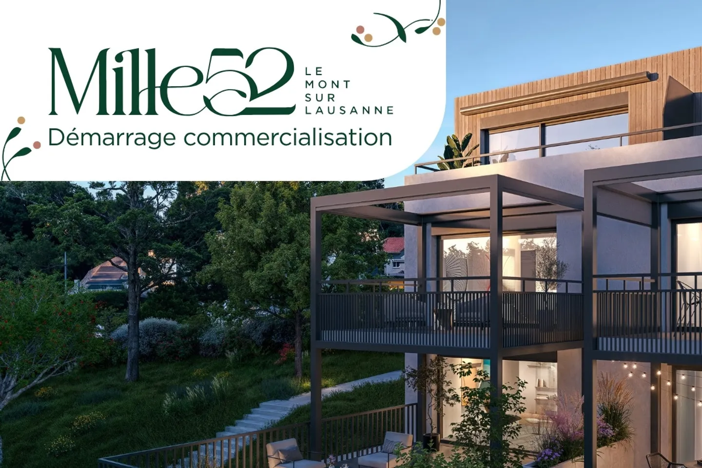 Mille52 - Lot C2-1 - Appartamento 4.5 locali al piano terra con terrazza e giardino - Foto 1 di 8