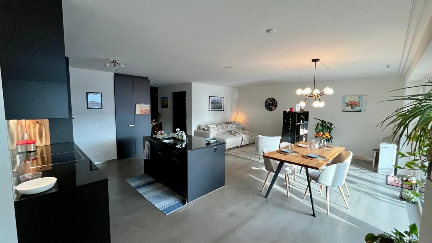 Large, modern, bright 3.5 room furnished apartment near Zurich - Photo 2 of 9