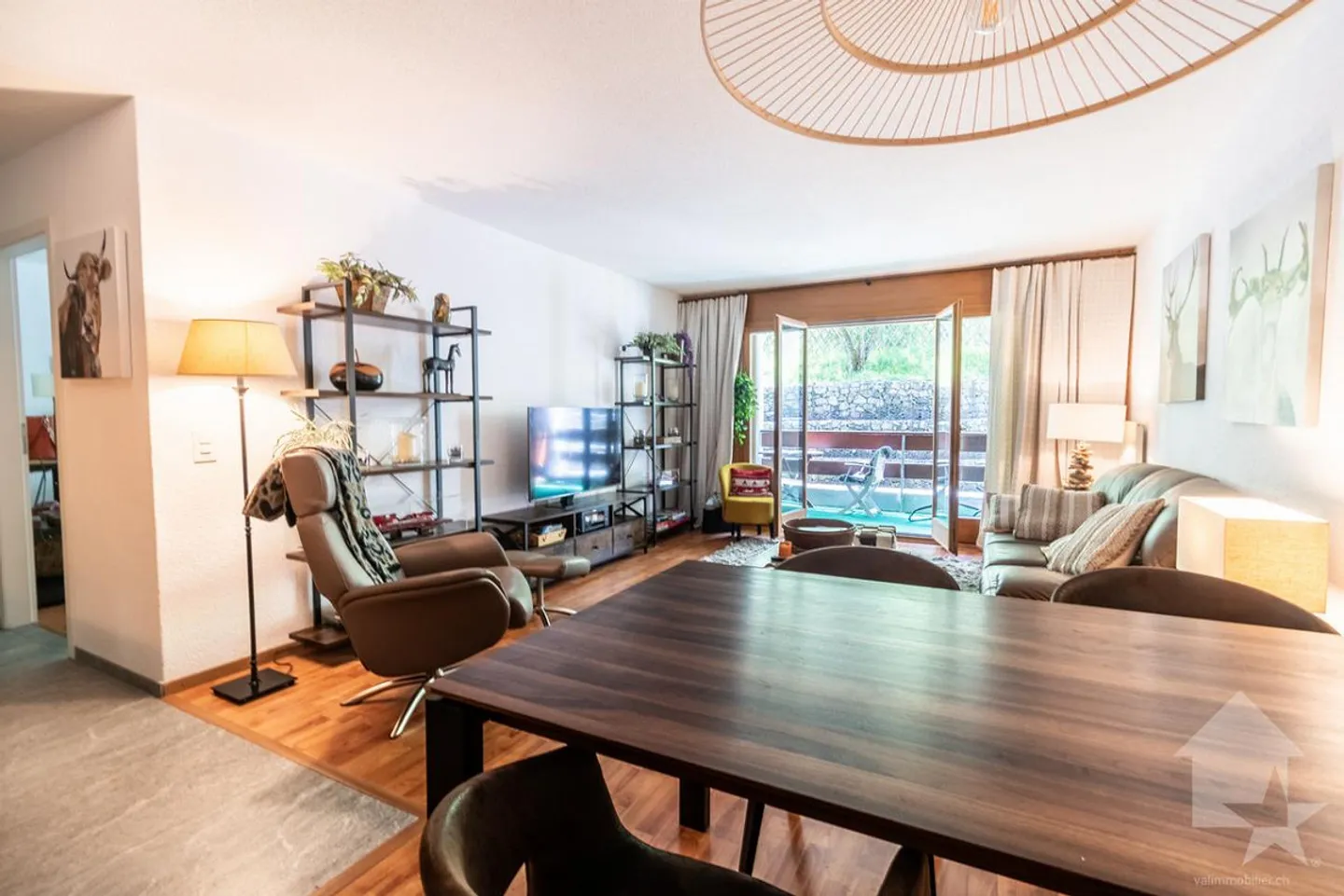 Torgon, 2,5 Zimmer + Ankleide renoviert im Gebäude Les Crêtes - Foto 2 von 11