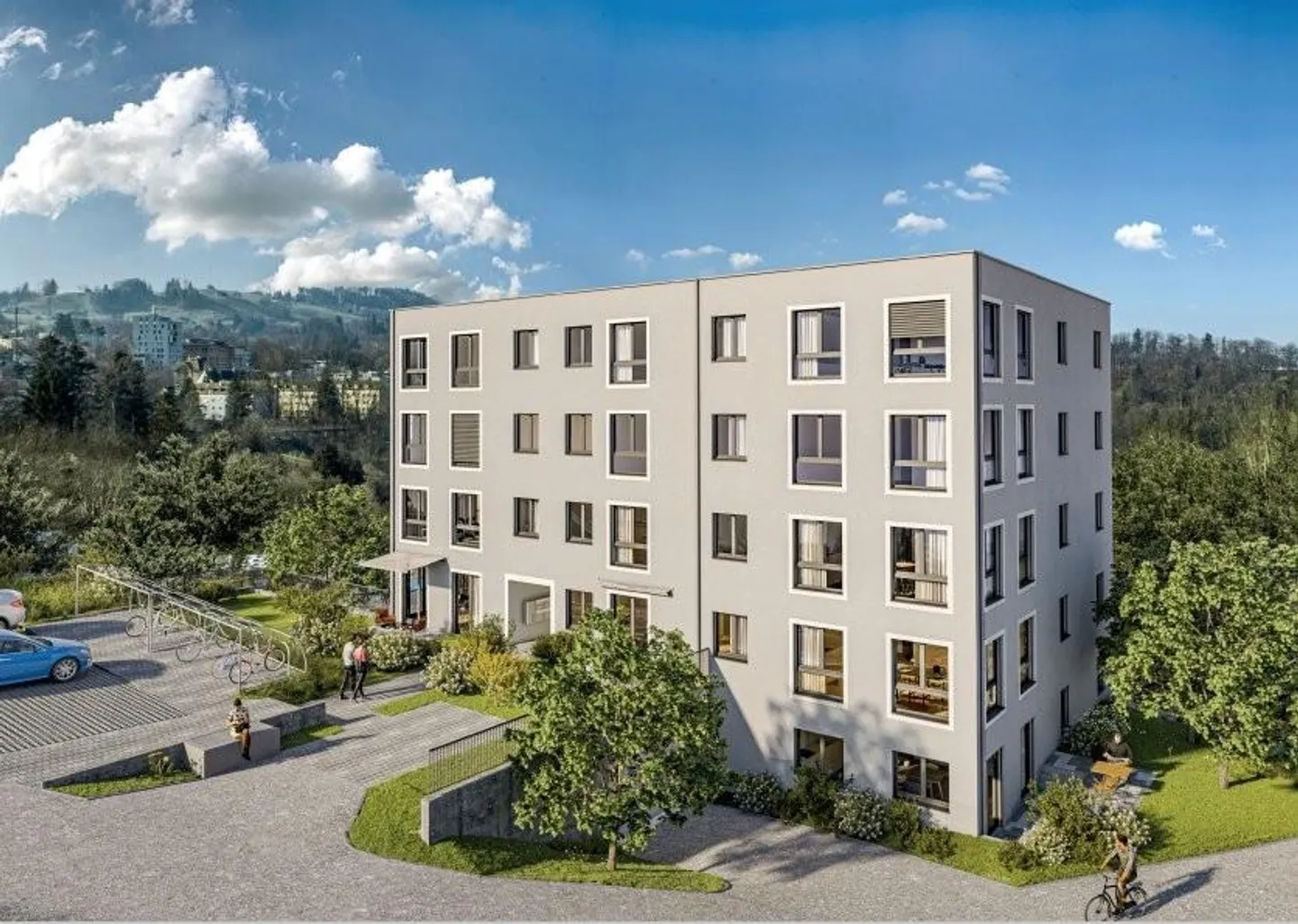 Attraktive 3.5 Zimmer-Wohnung im Quartier Bruggen - Foto 1 von 6