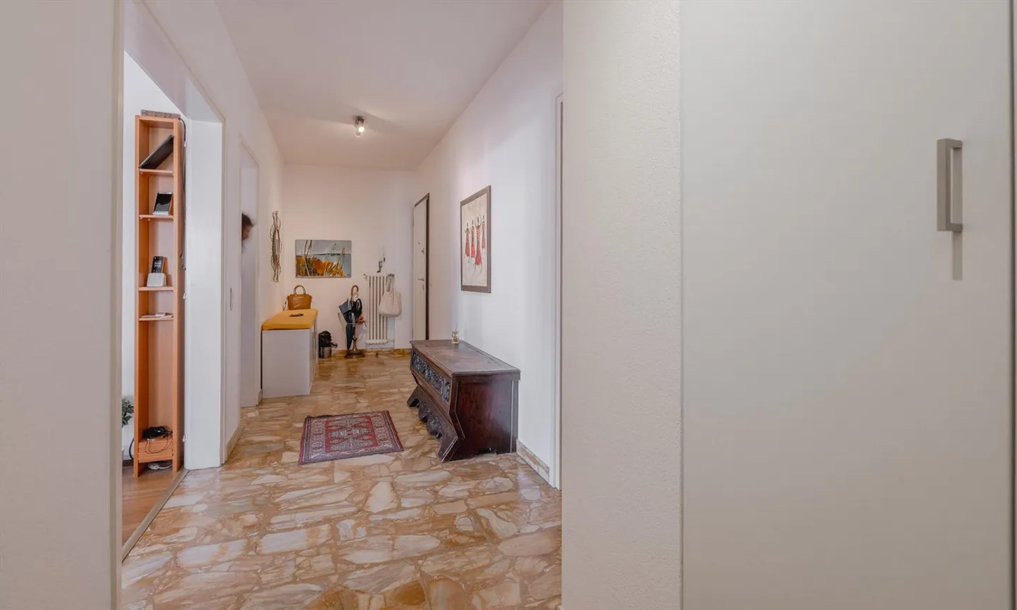 Conveniente - Ampio appartamento di 3,5 locali con terrazza e piscina a Massagno-Porza - Foto 8 di 9