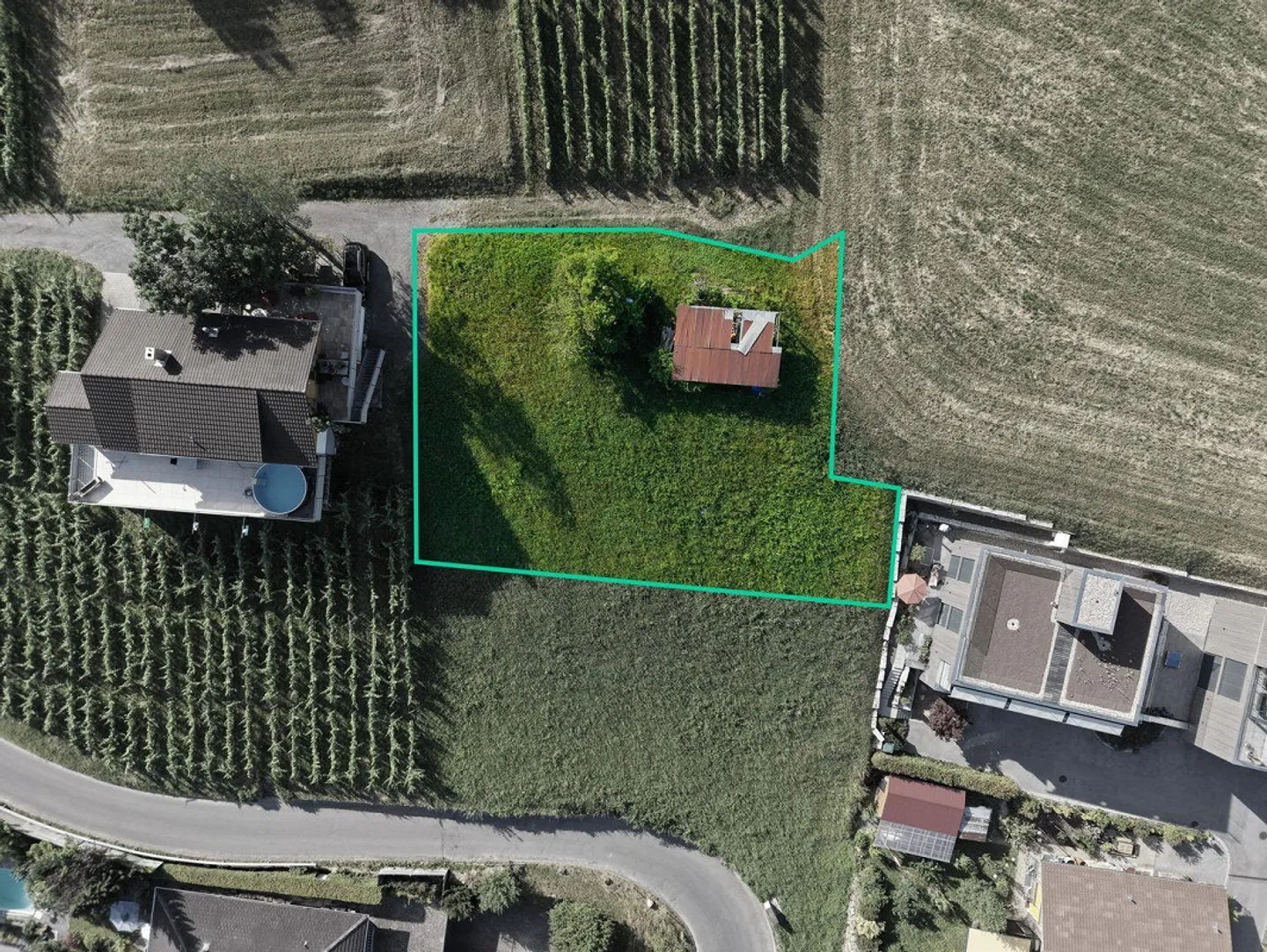 Terreno edificabile sul versante sud con vista sulla valle del Reno - Foto 3 di 10