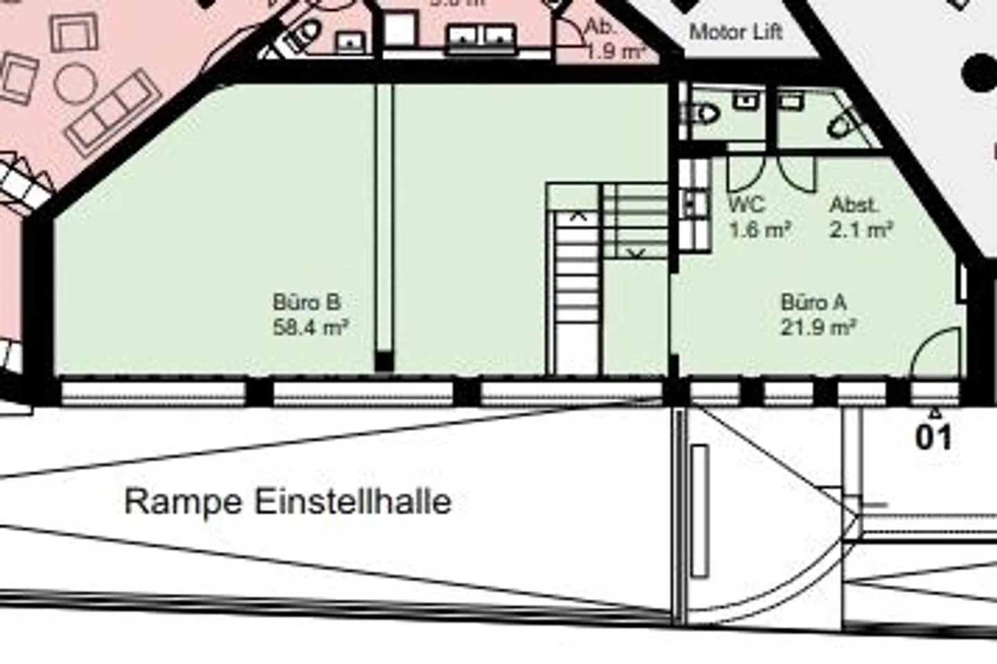 Attractive commercial space in the best location in Kriens - versatile use - Photo 9 of 9