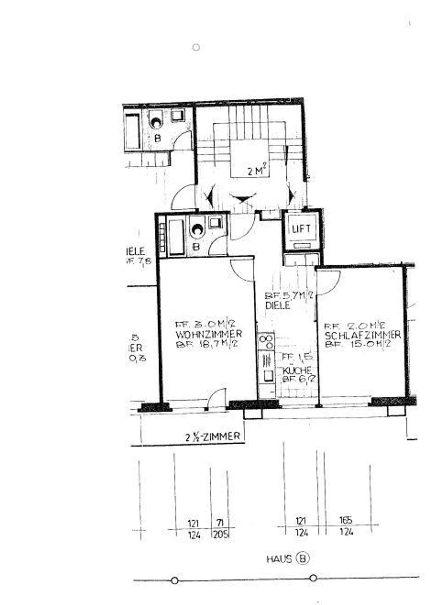 2.5 ZWG im Zentrum mit Lift, frisch saniert - Foto 2 von 2