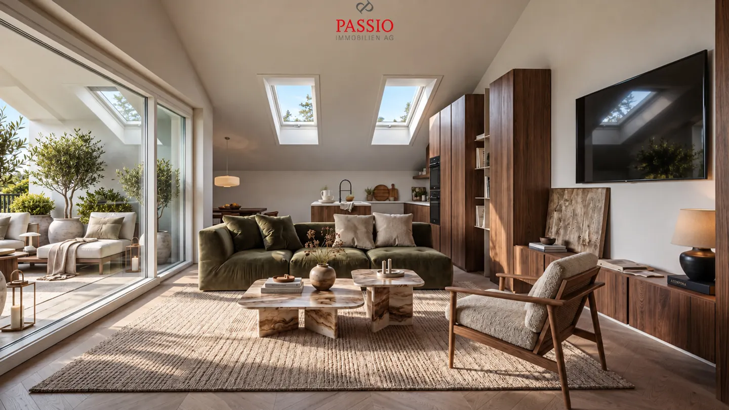 Modernes 2.5-Zimmer-Penthouse in Biel - Foto 1 von 7