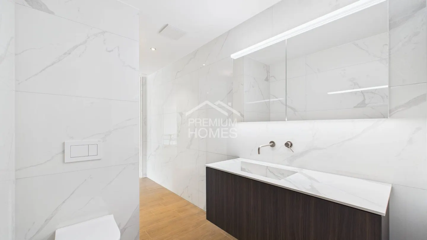 Terrazza soleggiata di 50 m² con vista sul lago - vivere modernamente al lago di Brienz! - Foto 6 di 9